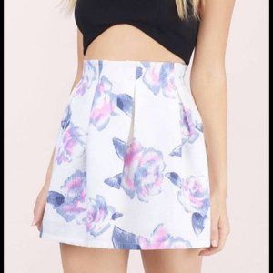 Tobi Pink and Purple Floral Skirt